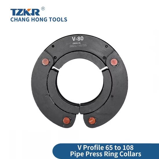 V Profile 80 DIN Standard Tight Spaces Workholding Clamping Plumbing Pipe Press Ring Collar