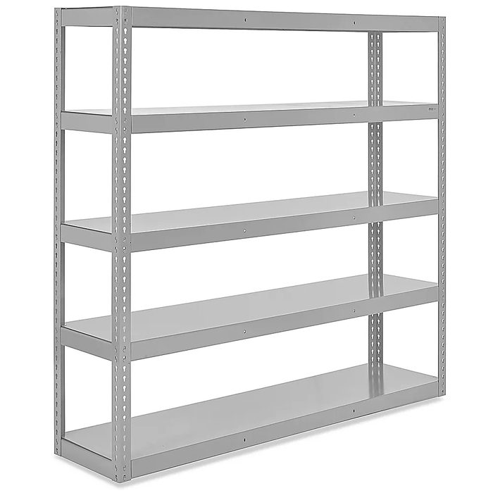 Heavy-Duty Steel Shelving, 72 x 18 x 72"