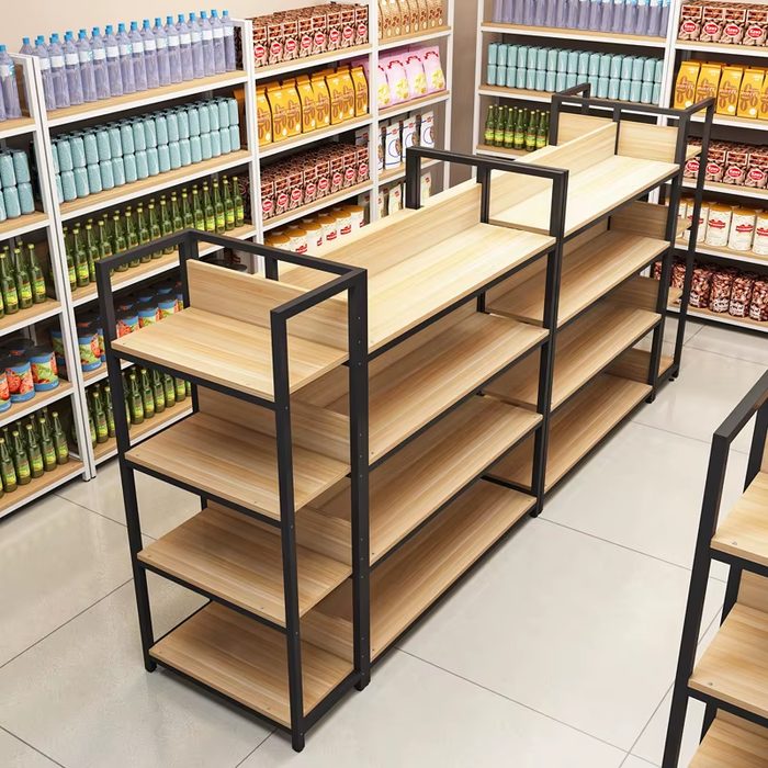 Wood Showcase Store Display Store Shelves Supermarket Shelving Display Retail Store
