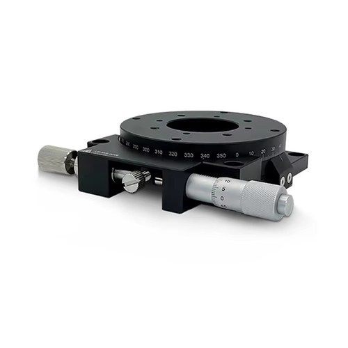 Manual Precision R-Axis Hollow Rotary Stage, 360° Angle