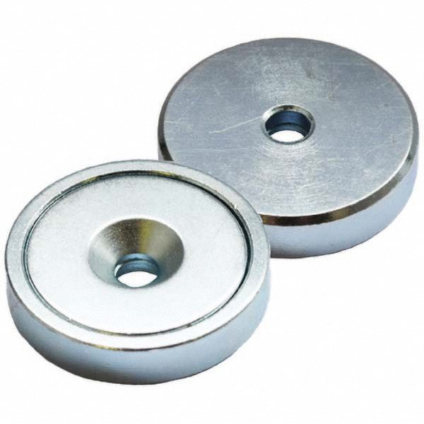 Neodymium Rare Earth Pot Magnet, 1.9063 inch Diameter, 191.8 lb Pull Force