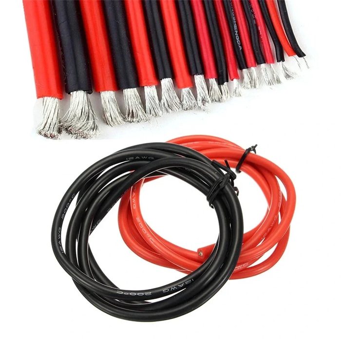 17 AWG Stranded Tinned Copper Flexible Silicone High Temperature Resistant Hookup Cable