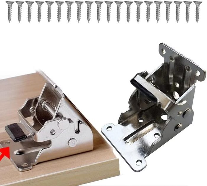 Locking Angled Folding Table Hinge Heavy Duty Spring Loaded Hinge