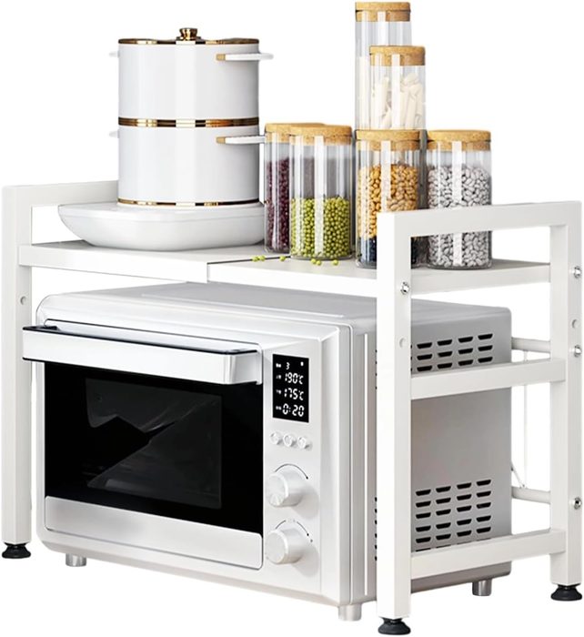 Expandable Microwave Shelf Organizer