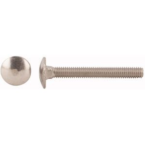 M8-1.25 x 35mm DIN 603 Class 8.8 Steel Plain Carriage Bolt