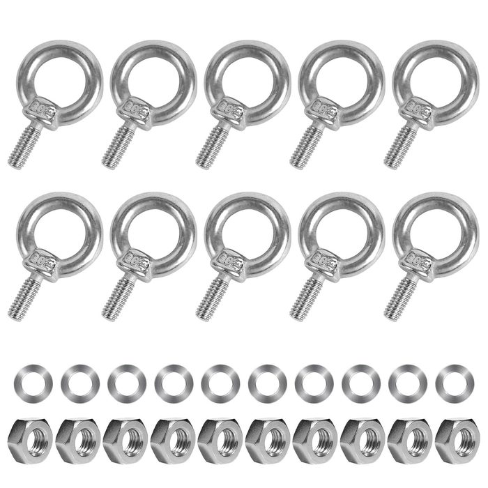 M6 Eye Bolts with Nuts