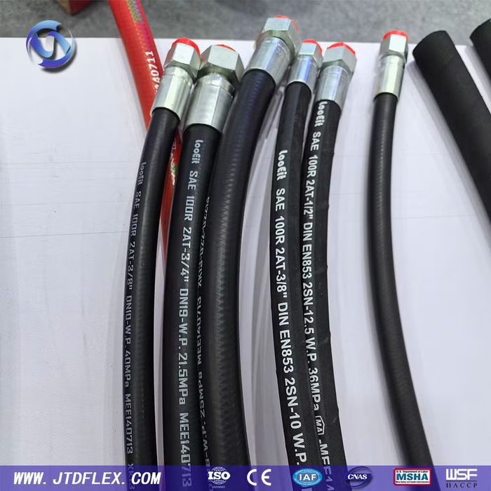 Hydraulic Hose Assembly EN853 2SN DN 10 Hose 3/8