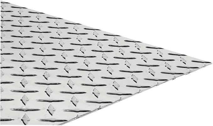 Sheet Aluminium Diamond Pol, 24 x 12 In.