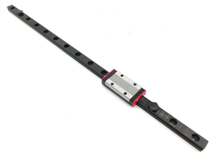 Black Oxide Linear Rail MGN9H-470mm with Long Body 440C Stainless Steel Carriage
