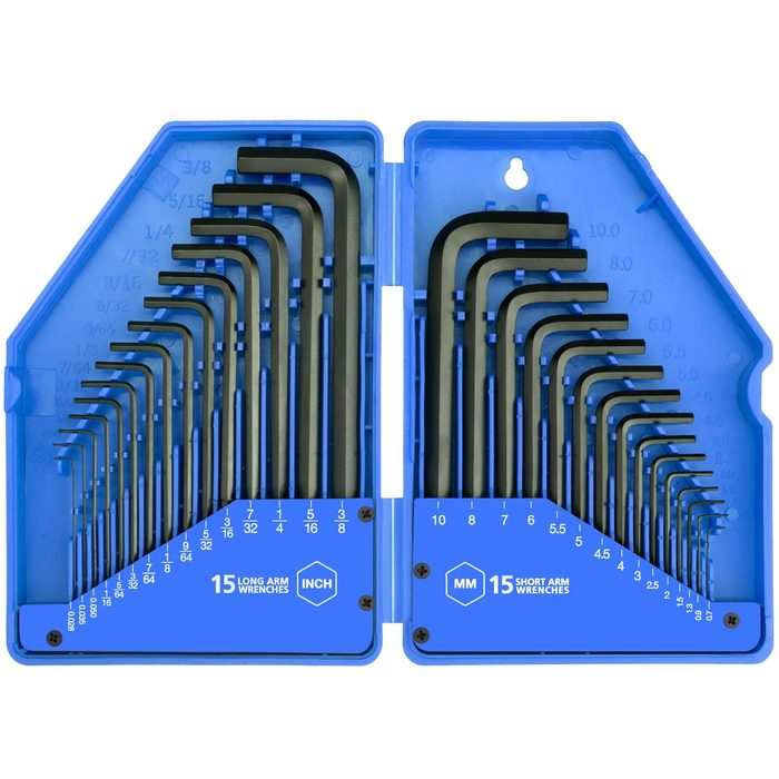 31Piece Hex Key Wrench Set Metric SAE Allen