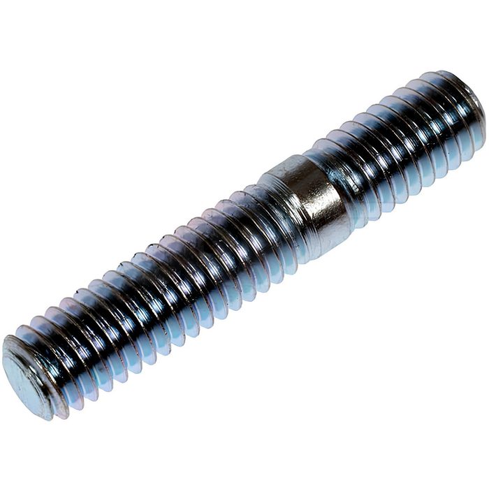 3/8-24(16)x2.5" Coarse/Fine Unequal Plain Grade 8 Double End Stud