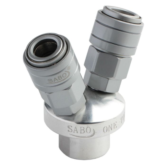 2 Way Quick Connect Air Hose Splitter Coupler Manifold