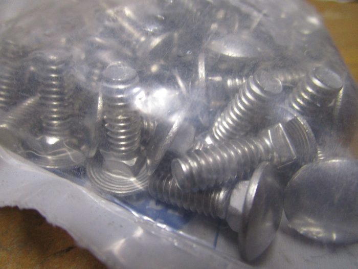 1/4"-20 x 1/2" ASTM F593 18-8 Stainless Steel Round Head Carriage Bolt