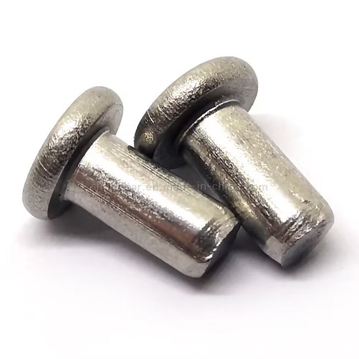 Solid Rivet Flat Head, 0.257 in Dia., 0.5 in L