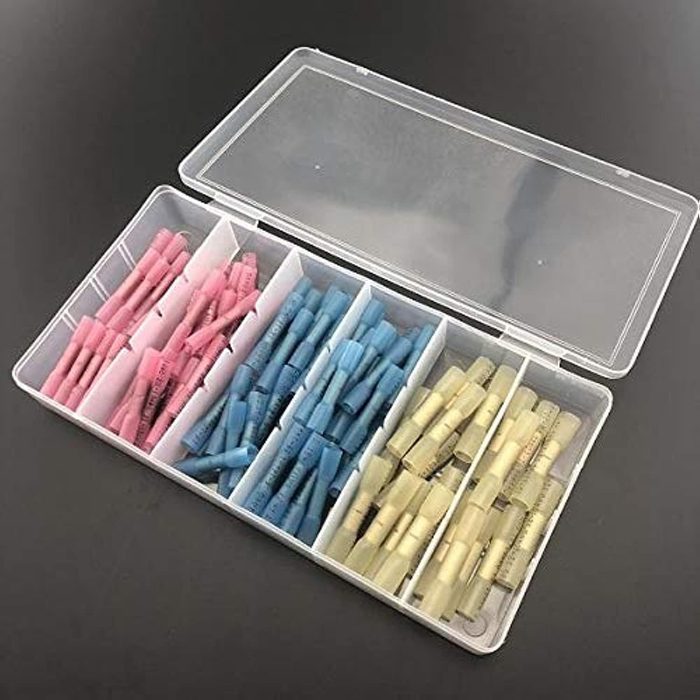 Heat Shrink Wire Connector Set Waterproof Automotive Marine Grade Electrical Terminals DIY Crimp Butt Connectors