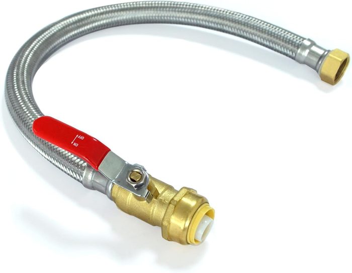 High-Quality Reusable Braided Hose with Brass Push-on Fittings
