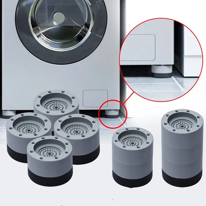 Adjustable Height Washing Machine Foot Pads Anti Vibration Refrigerator Base Fixed Non-slip Pad Support Dampers Stand