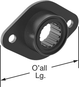Mounted Needle-Roller Bearing with Two-Bolt Flange