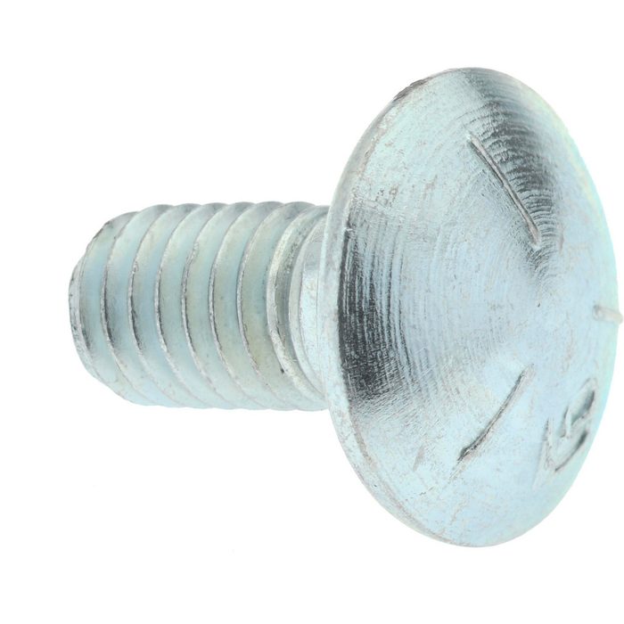 Carriage Bolt, Square Neck, 3/8 inch-16, 3/4 inch L, Grade 5, Zinc Plated