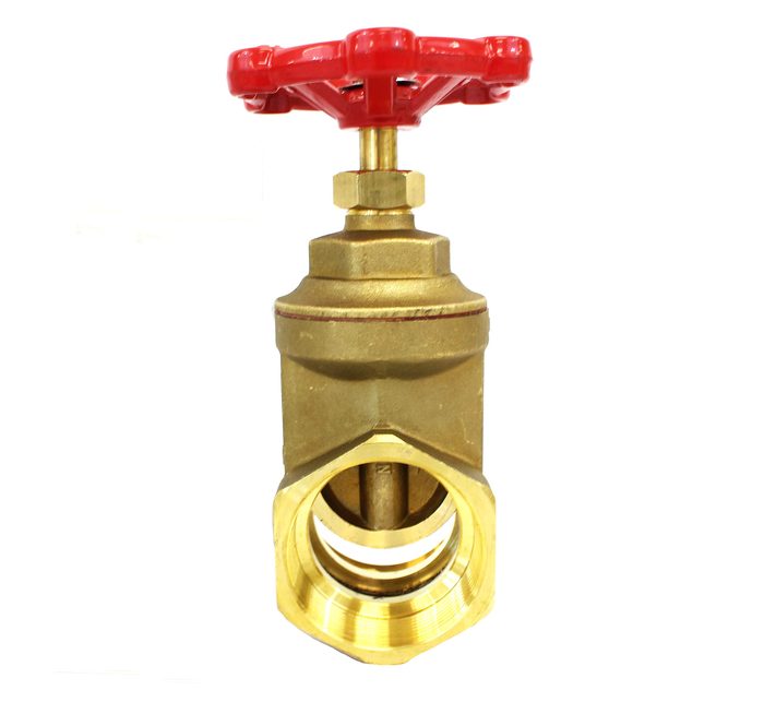 2 inch F-NPT x F-NPT Brass Non-Rising Stem Screw-In Bonnet Gate Valve