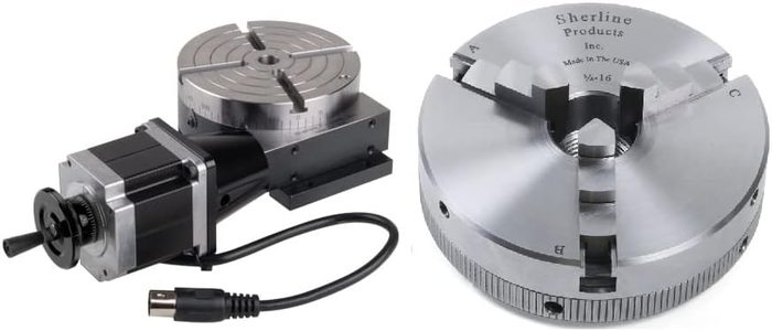 CNC Rotary Table with Stepper Motor and 1040 Chuck