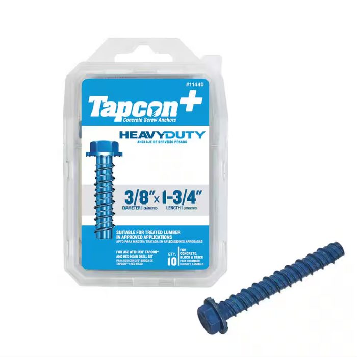 Tapcon Hex Washer Head Concrete Anchors