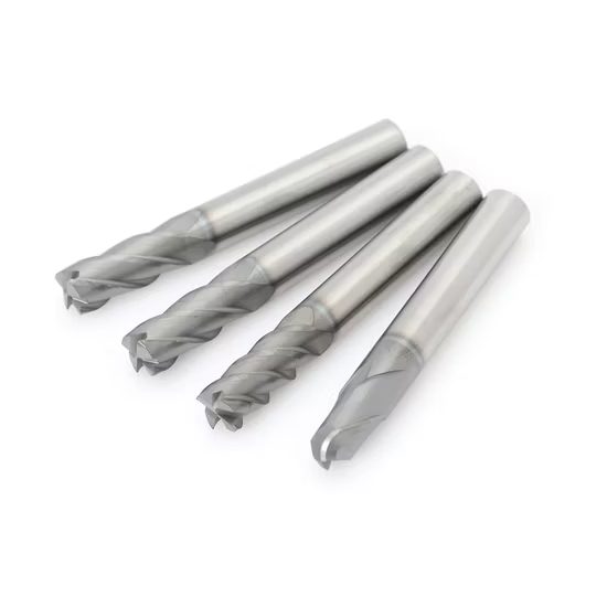 Solid Carbide Square Flat Ball Nose Corner Radius Milling Cutter