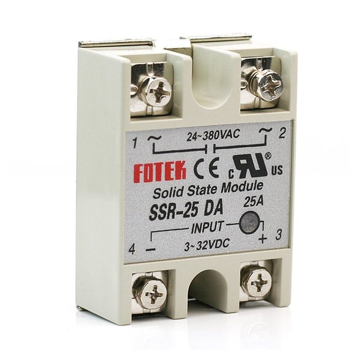 25A SSR Solid State Relay 3-32V DC 24-380V AC