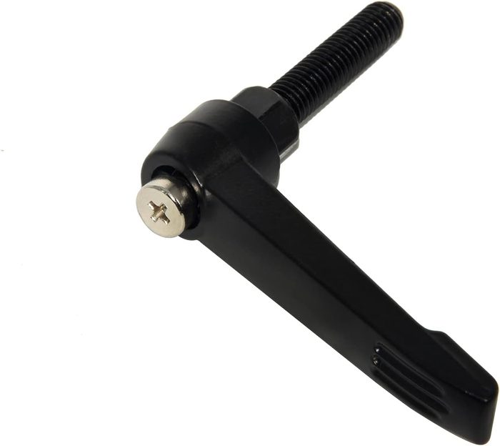 Black Adjustable Handle Clamping Lever with Stud M8 Thread 30mm Stud Length
