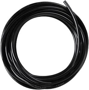 Black Pneumatic Polyurethane Tubing 5/32 Inch