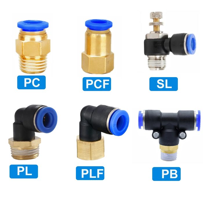 Air Pipe Fittings Hose Tube PCF/PC/PL/SL/PB/PLF Male Pneumatic Connector