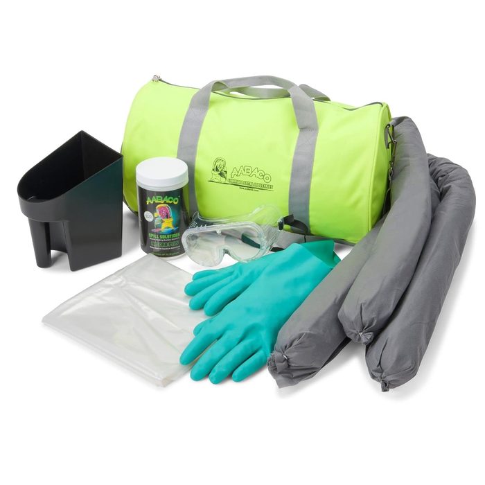 Portable Universal Spill Kit for Chemical Or Oil Cleanup