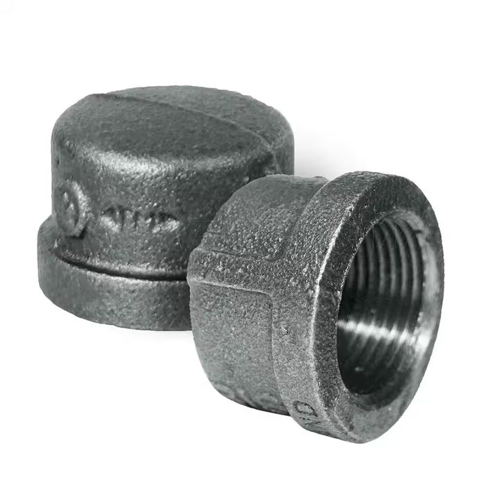 Black Pipe Fittings Plumbing Hardware Cap Stub End Bushing