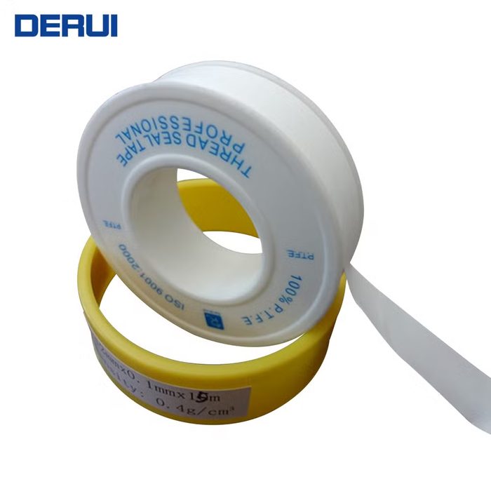 White PTFE Tape for Water Pipe Thread Sealant, 1/2''