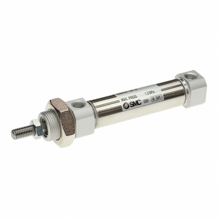 Round Body Cylinder, Male Threaded Nose, Rear Tab Mounting