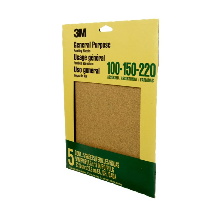 Sandpaper Assorted Pack 100-150-220 Grit