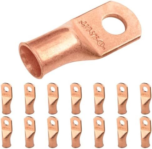 1/0 Gauge AWG Tinned Pure Copper Lugs Ring Terminals