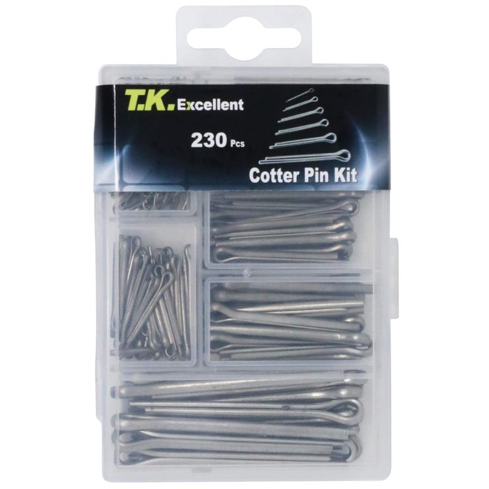 304 Stainless Steel Cotter Pins Fastener Assortment Kit