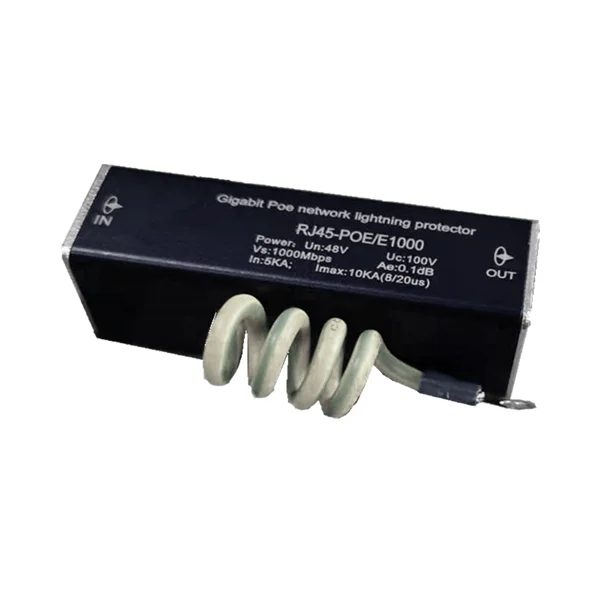 10-100-1000Mbps 24V PoE Network Lightning - Surge Protector