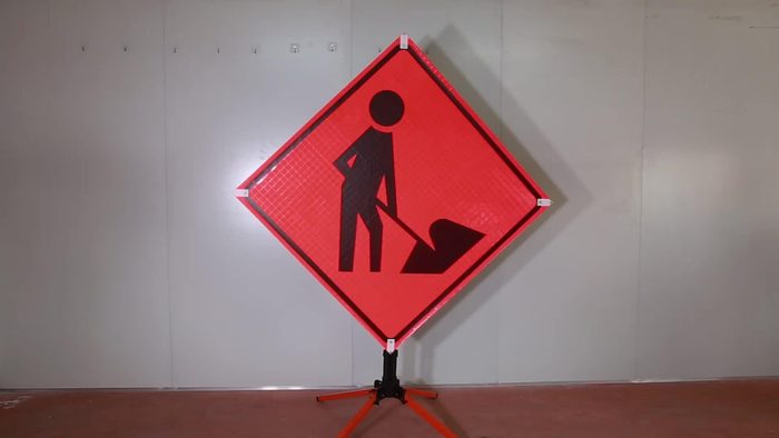 Roll up Flexible Sign for Work Zone Traffic Safety