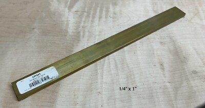 C360 Brass Flat Bar Stock 1/4" x 1"x 12"
