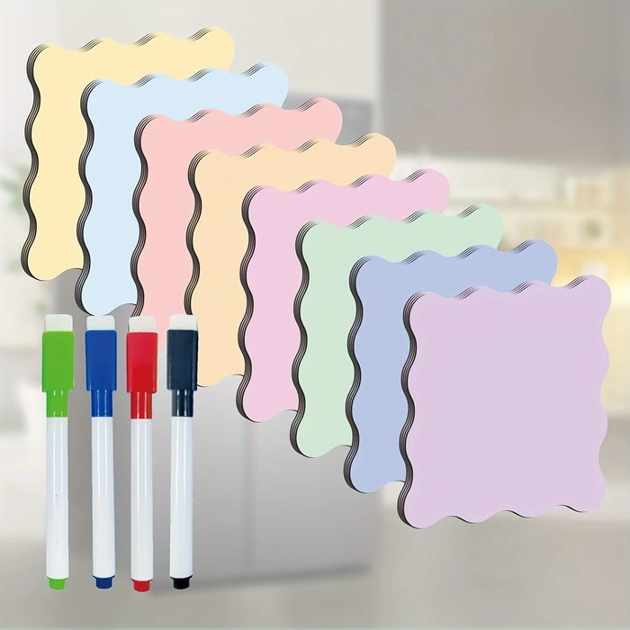 Reusable Dry Erase Magnetic Labels 3.15x3.15"