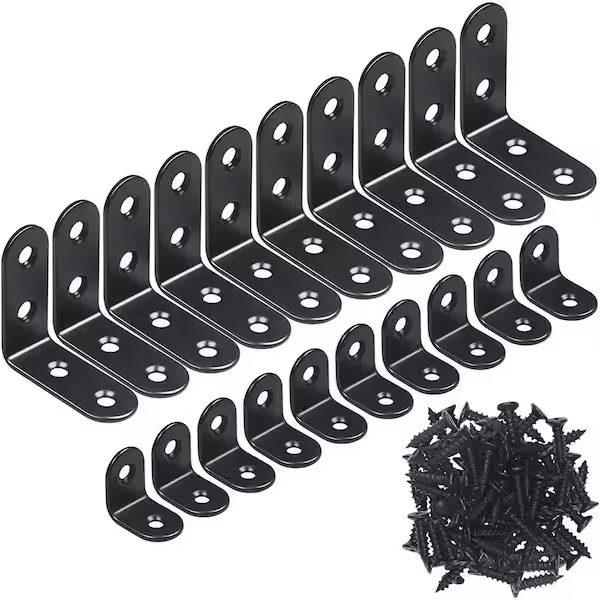 L Bracket Corner Brace Black Small Right Angle Bracket