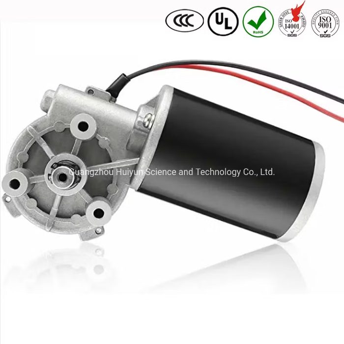 Double Shaft Worm Gear Motor DC 12V 50RPM High Torque