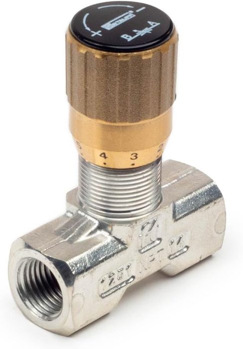 Flow Control Valve: Nickel Plated, 3000 PSI, 1/4 NPT Port