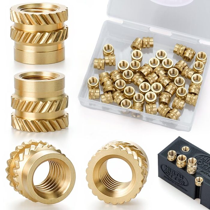 Threaded Brass Heat Set Inserts for Printed Plastic Parts