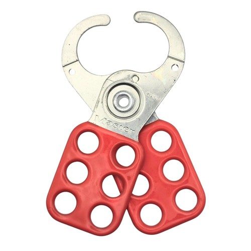 Steel Lockout Hasp, 1" Jaw Clearance