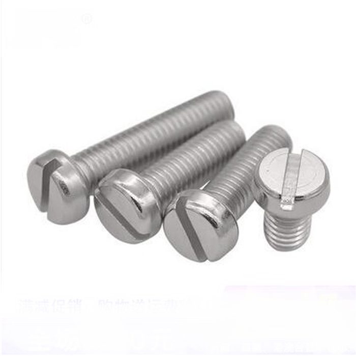DIN84/ISO1207 Slotted Drive Cheese Head Machine Screw