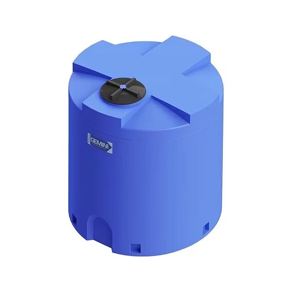 Storage Tank, Double Wall Vertical, LDPE 1.9, Blue, 500 Gal