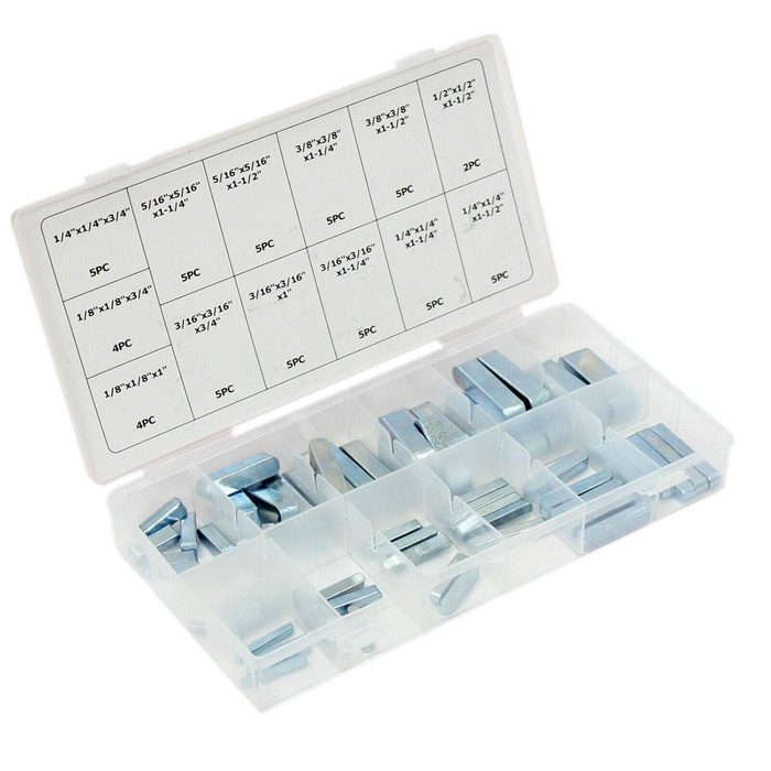 Keystock Bar Assortment SAE Square Key Stock Keyway Set